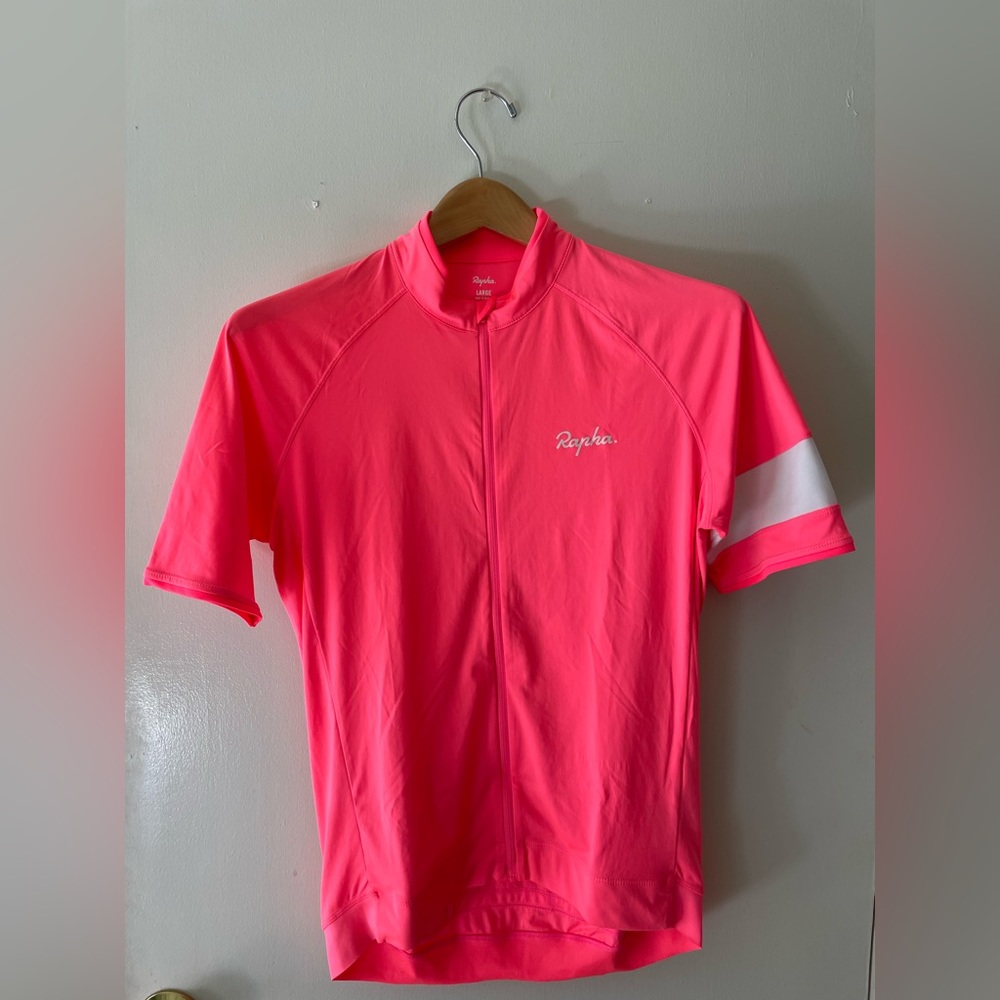 Rapha Core Jersey, High-Vis Pink, Large